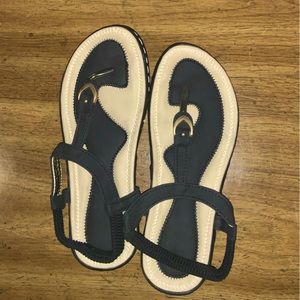 Brand New Black Thong Sandals